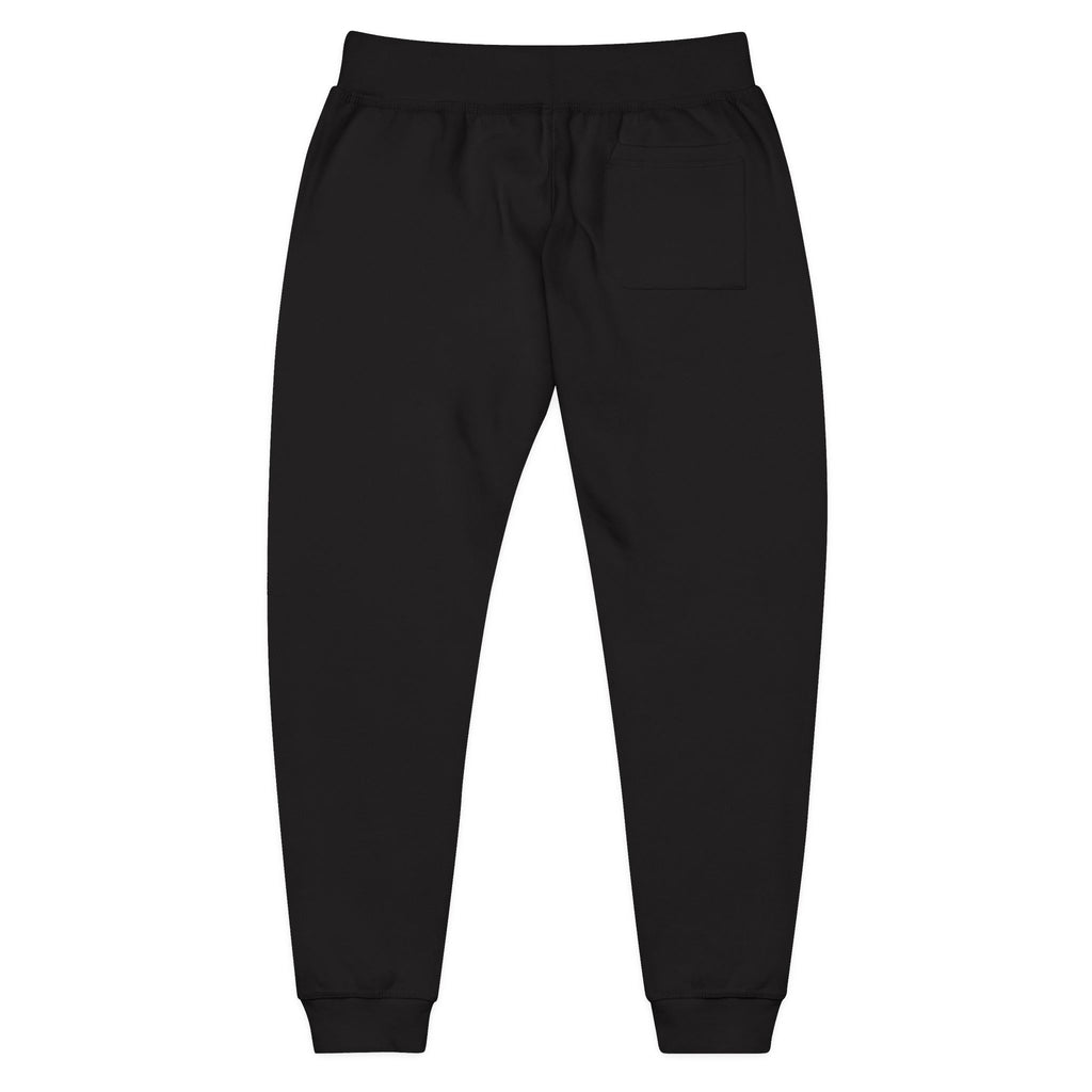 Embroidered Script Logo Sweatpants — Black Fleece Joggers