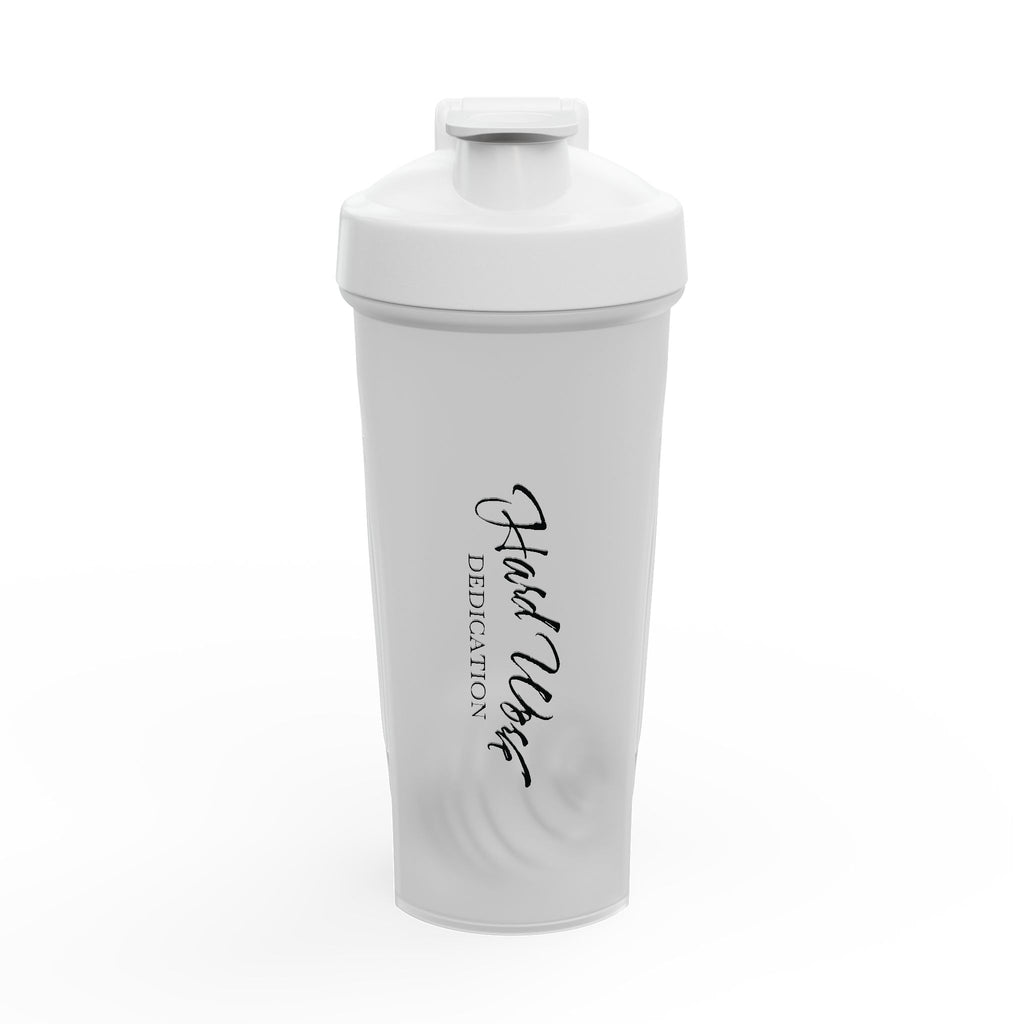 Protein Shaker Bottle — “Hard Work Dedication” Fitness Gym Shaker